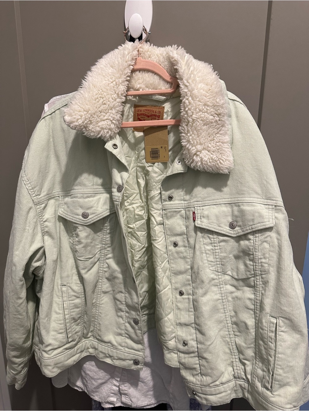 NWT Women’s 3x green corduroy trucker jacket